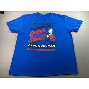 Better Call Saul Tee 2XL Saul Goodman Graphic Shirt Breaking Bad Funny Tee